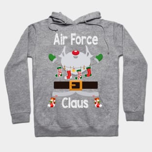 Air Force Claus Santa Christmas Costume Pajama Hoodie